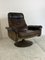 Mid-Century Modernist Brutalist Leather Swivel Model Ds Armchair from De Sede, 1950s, Image 13