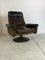 Fauteuil Pivotant Modèle DS Mid-Century Moderniste en Cuir de De Sede, 1950s 8