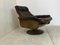 Mid-Century Modernist Brutalist Leather Swivel Model Ds Armchair from De Sede, 1950s, Image 7