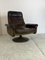 Mid-Century Modernist Brutalist Leather Swivel Model Ds Armchair from De Sede, 1950s, Image 4