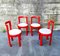 Italian Modernist Circular Bentwood Dining Chairs, Italy, 1970s, Set of 4 9