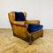 Club chair antica in pelle, Francia, inizio XX secolo, Immagine 1