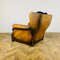 Club chair antica in pelle, Francia, inizio XX secolo, Immagine 6