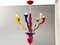 Italienische Gaia Deckenlampe aus Muranoglas von Ernesto Gismondi für VeArt, 1980er 1