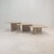 Italian Travertine Nesting Tables, 1980s, Set of 3 6