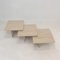 Italian Travertine Nesting Tables, 1980s, Set of 3 7