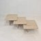 Italian Travertine Nesting Tables, 1980s, Set of 3 8