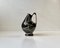 Danish Modernist Ceramic Vase in Black Glaze from Søholm, 1950s 1