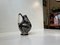 Danish Modernist Ceramic Vase in Black Glaze from Søholm, 1950s 3