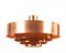 Roulet Copper Ceiling Lamp by Jo Hammerborg for Fog & Mørup, 1963 3
