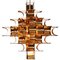 Copper Cassiope 9 Level Suspension Lamps by Sebastien Sauze, Set of 2 3