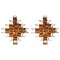 Copper Cassiope 9 Level Suspension Lamps by Sebastien Sauze, Set of 2 2