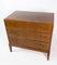 Danish Walnut and Brass Chest of Drawers, 1960s, Image 4