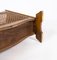 French Polished Wood and Wicker Newspaper Holder, 1940s, Image 5