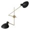 Fifty Twin Black Wall Lamp by Vittoriano Viganò by Astep 1