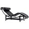 LC4 Black Chaise Lounge by Le Corbusier for Cassina 1