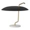 Model 537 Lamp with Brass Structure and Black Reflector by Gino Sarfatti for Astep 1