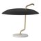 Model 537 Lamp with Brass Structure and Black Reflector by Gino Sarfatti for Astep, Image 1