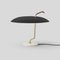 Model 537 Lamp with Brass Structure and Black Reflector by Gino Sarfatti for Astep 2