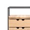 Cache Schreibtisch Organizer aus Holz und Stahl von Paul McCobb für Karakter 7