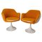 Mid-Century French Armchairs with Metal Tulip Foot, 1970, Set of 2, Image 1