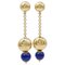 18 Karat Yellow Gold Dangle Earrings, 1960s, Set of 3, Image 1