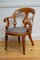 Victorian Walnut Office Chair, 1880s, Image 1