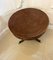 Petite Table Drum Vintage en Acajou, 1920 4