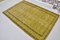 Tapis de Sol Vintage Fait Main en Jaune 8