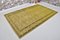 Vintage Handmade Floor Rug in Yellow, Image 1