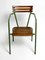 Italienische Mid-Century Bistro Esszimmerstühle aus Metall & Holz, 1950er, 4er Set 15