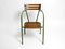 Mid-Century Bistro Dining Armchairs in Metal and Wood, Italy, 1950s, Set of 4 14