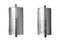 Moderne Wandlampen aus versilbertem Muranoglas, 2000er, 2er Set 1