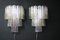 Pink, White, Yellow and Smoked Color Tronchi Wall Lights in the style of Venni, 2000s, Set of 2 5