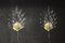 Clear Murano Glass Leaf and Brass Sconces by Barovier, 1980s, Set of 2 13