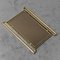 Vintage Wall Mirror in Smoked Glass, Brass & Metal, 1970s, Image 1