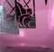 Vaso Art Déco in vetro viola e metallo argentato di d'Argyl Val, Immagine 2