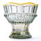 Art Deco Bohemian Crystal Vase with Transparent & Gold Highlights from Maison Moser 1