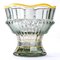 Art Deco Bohemian Crystal Vase with Transparent & Gold Highlights from Maison Moser, Image 1