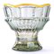 Art Deco Bohemian Crystal Vase with Transparent & Gold Highlights from Maison Moser 4