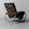 Vintage Rocking Armchair in Gilt Metal by Guido Faleschini, 1970s 3