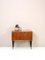 Vintage Scandinavian Record Rack / Bedside Table with Flap, 1960s, Image 3