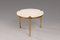 Niedriger Tisch aus Marmor und Messing im Stil von Osvaldo Borsani, Italien, 1950er 1