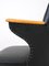 Scandinavian Black Leatherette Desk Chair, 1960s, Image 11