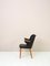 Scandinavian Black Leatherette Desk Chair, 1960s 2