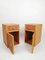 Vintage Rattan and Beech Bedside Tables, Italy, 1970s, Set of 2 7