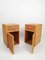 Vintage Rattan and Beech Bedside Tables, Italy, 1970s, Set of 2, Image 7