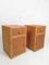 Vintage Rattan and Beech Bedside Tables, Italy, 1970s, Set of 2 5