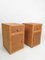 Vintage Rattan and Beech Bedside Tables, Italy, 1970s, Set of 2, Image 5