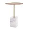 Side Table in Raw White Marble from PC Collection, Image 1